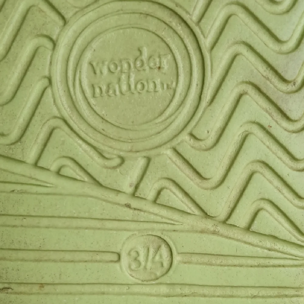 Wonder Nation Light Green Slide Sandals